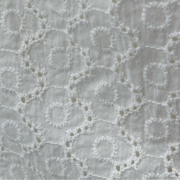 Modcloth Cream Retro Cotton Eyelet A-line Skirt with Bow Detail - Size 1X - Picture 6 of 14